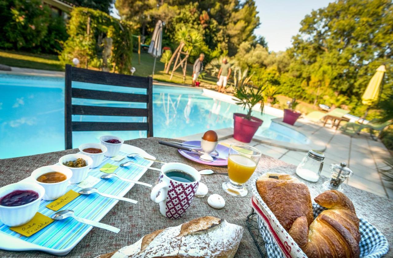 Domaine A L'Aise - Piscine Chauffee Bed & Breakfast Plaissan Dış mekan fotoğraf